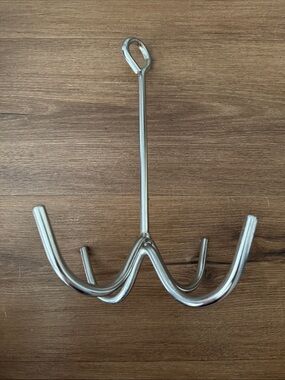 🐴 4-prong chrome tack hook 🐴